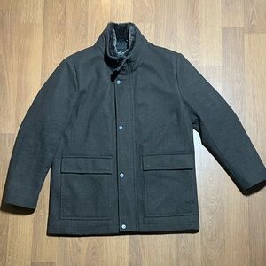 Andrew Marc New York Dark Gray Pea Coat – Size L